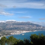 Sierra de Bernia desde la Sierra Helada