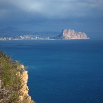 El peñon de Ifach desde la Sierra Helada