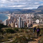 El final de la excursión con Benidorm de fondo da pena