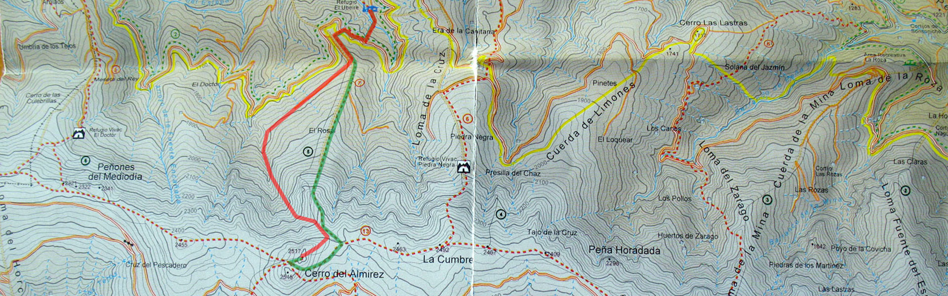 Mapa Cerro del Almirez