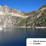 La ruta de ascenso y la vía de escalada