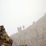 En el collado anterior a la cumbre de la Mesa de los Tres Reyes