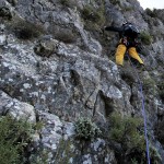 Escalada final para salir del barranco