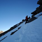 Sento y Lidón descendiendo del Puntal de la Caldera