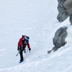 Canuto central norte del Mulhacen. Salida directa. 550m AD. 2 de 3 - La escalada