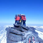 Manu, Santi, yo, Poli y Sento en la cumbre del Mulhacen