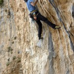 Javi Mercury en un 7b+ cuyo nombre no recuerdo