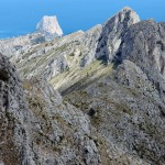 La cresta y el peñon de Ifach desde la cumbre