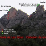 Croquis de la ruta de Carlos (K2Monty), cedido por Raúl Vicedo