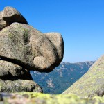 Equilibrio. Seguro que este bloque tiene un nombre, pero no soy habitual de la Pedriza y lo desconozco