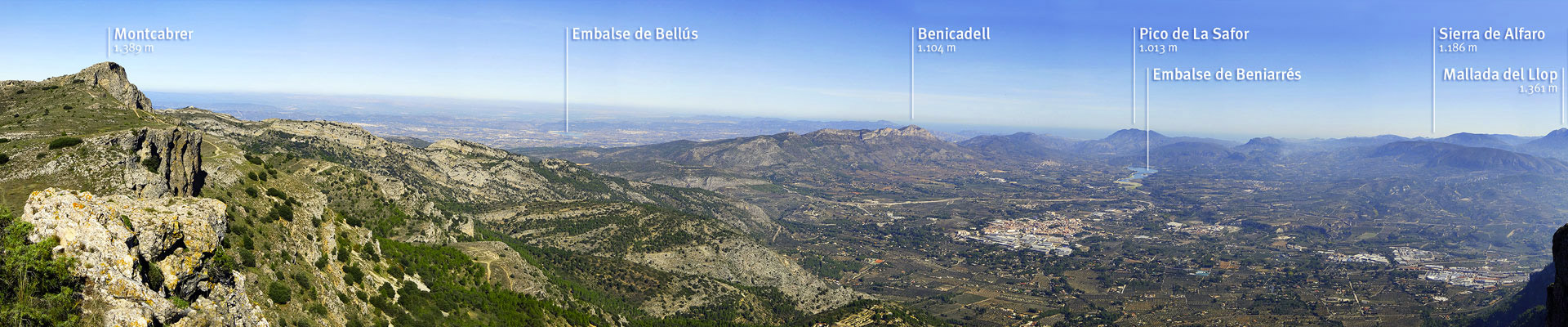 Panorámica tomada desde Peñas Monteses