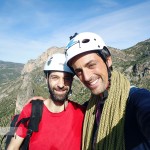 Lidón y yo antes de bajar