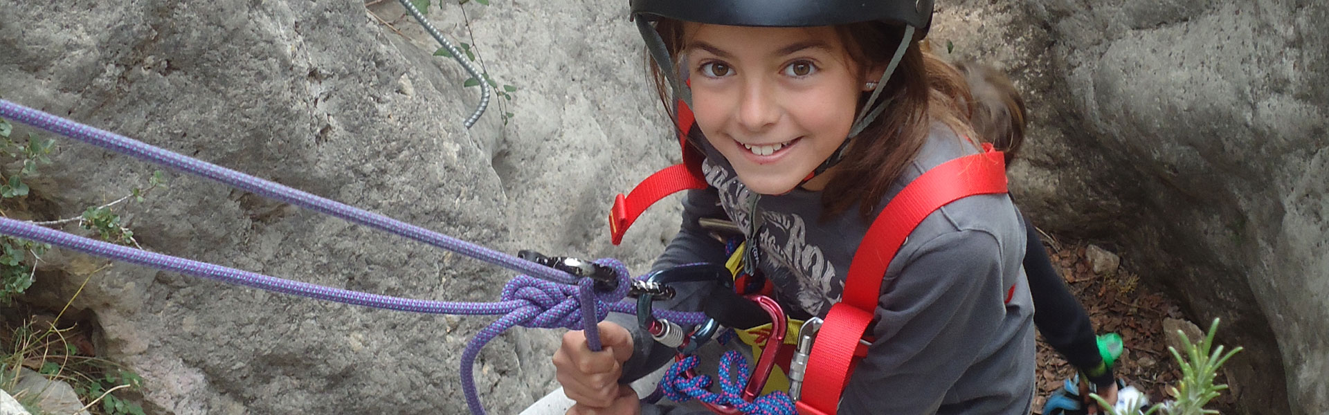 Barranco de les Raboses con niños