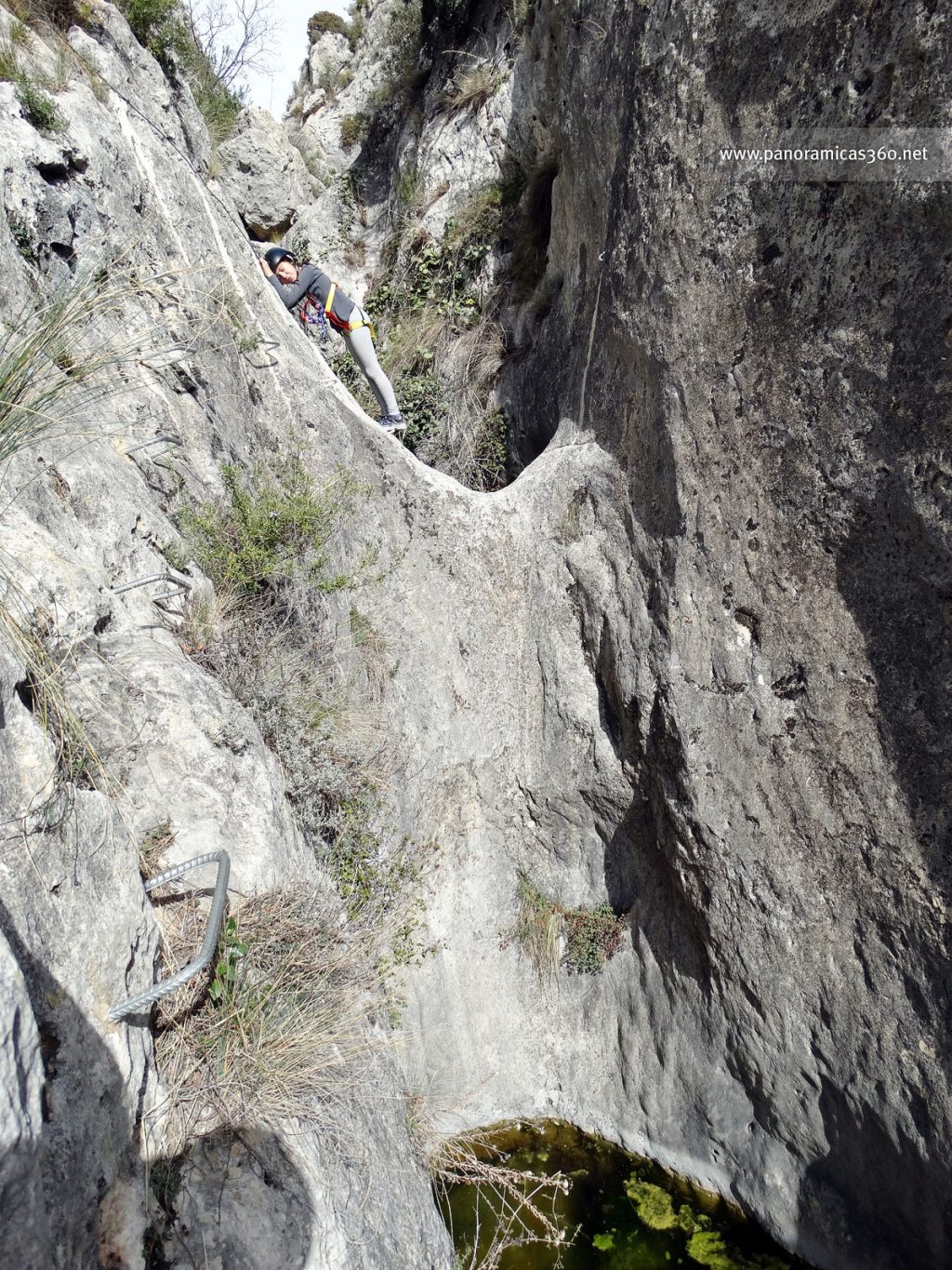 Berta al principio del barranco