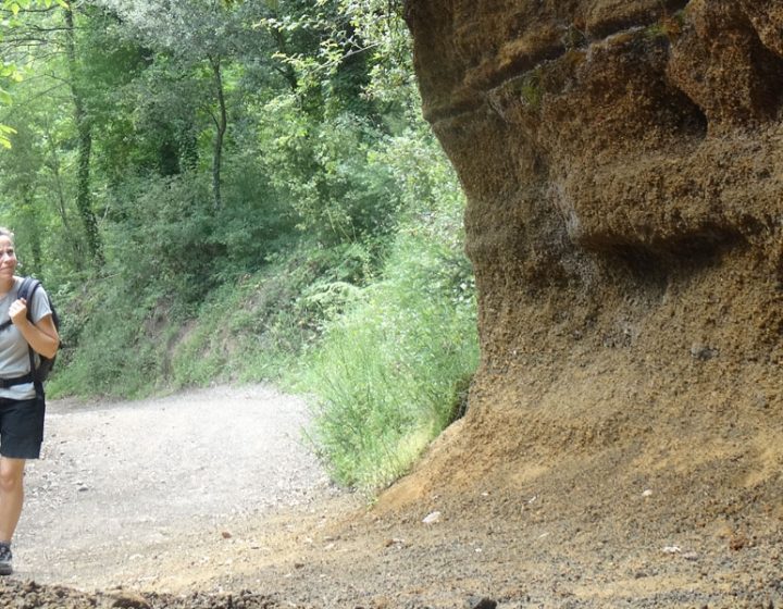 Durante la subida al volcán de Santa Margarida