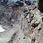 Accediendo a los Corrales del Veleta