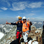 Con Isidoro en la cumbre del Jean Arlaud