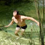 Refrescante baño en Arroyo Frio