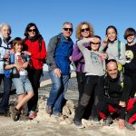 El equipo al completo en el mirador de Pilatos (PN Font Roja)