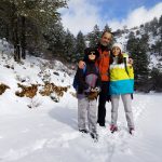 Pau, Berta y yo durante la excursión