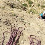 Escalada en Redován. Vía X Capítulos. 160 m, 6b