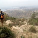 Buscando los rápeles de acceso a la vía