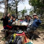 Senderismo en familia en la Font Roja. Comiendo en el Mas de Tetuán