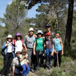 Senderismo en familia. El equipo casi al completo, falta la fotógrafa