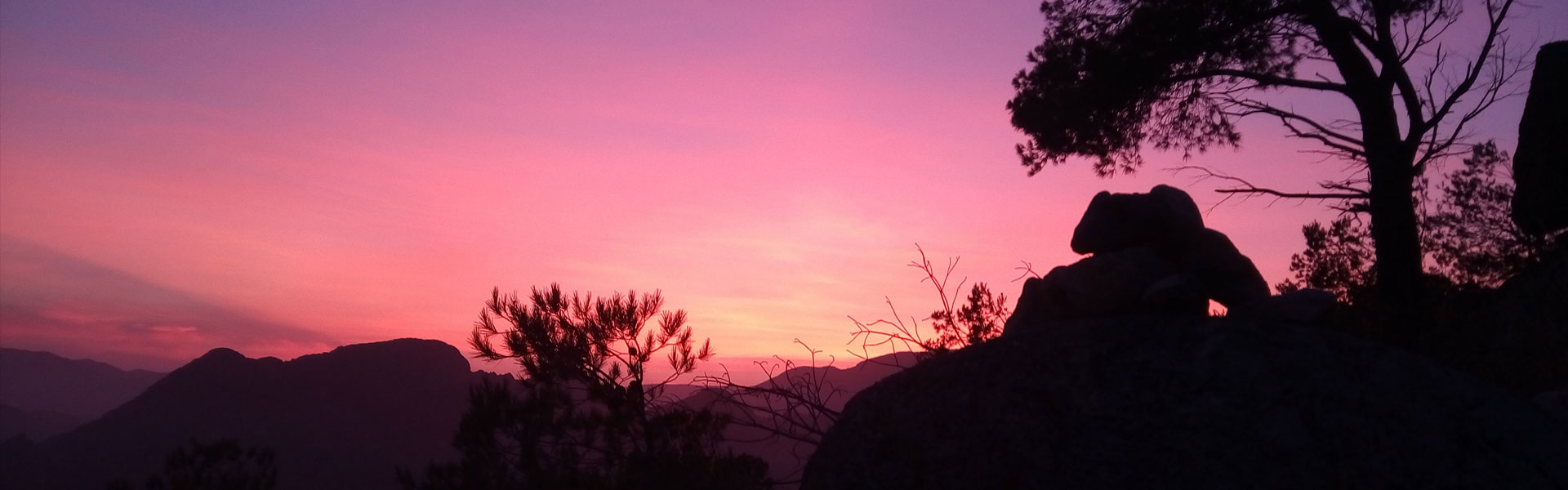 Atardecer sobre la cresta del Castellets