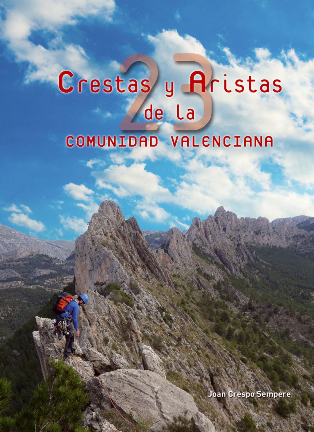 Portada del libro 23 crestas y aristas de la Comunidad Valenciana