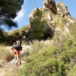 Javi llegando al inicio de la cresta