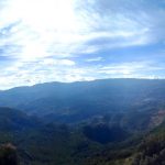 Panorámica del valle de Guadalest desde la sierra Serrella