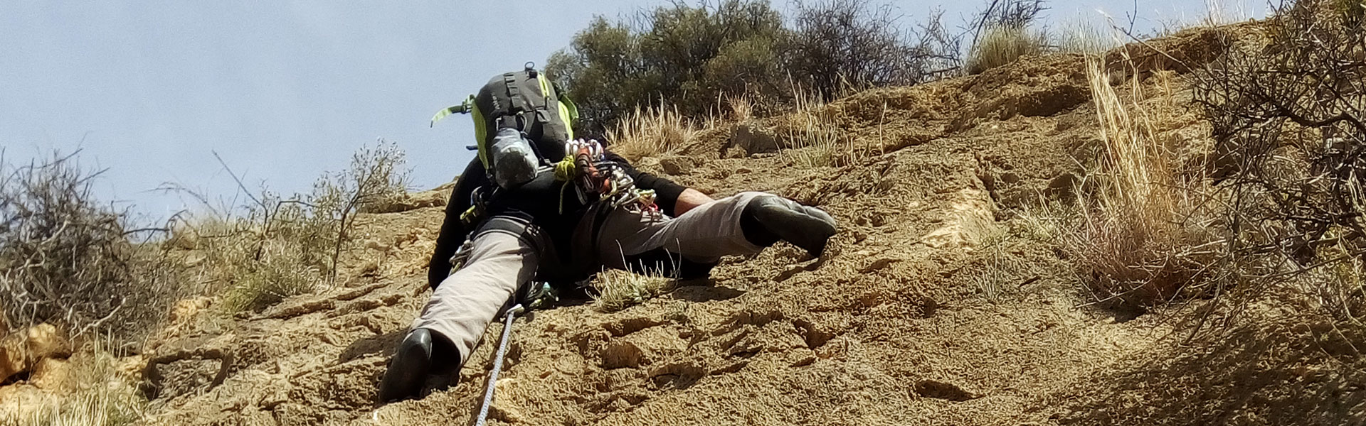 Escalada en la pared del Rut en Redován