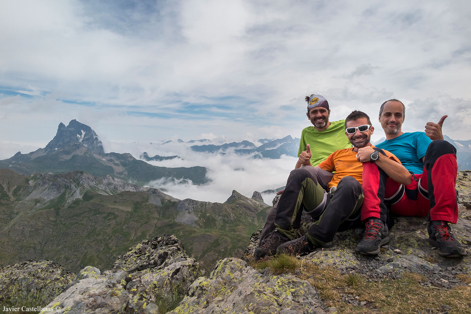 Óscar, Javi y yo en el Pico de Anayet