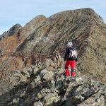En la cresta con la Pica d´Estats y la Punta Gabarró al fondo