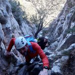 Trepando por la fisura de la norte del Despeñador