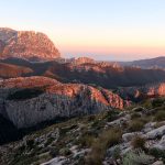 Atardecer con vistas al Puig Campana y els Castellets