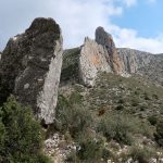 Cresta y paredes en el Barranc de Malafí