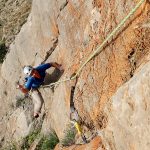 Johnny Ortopedias. Escalada en el Triángulo Rojo (Orihuela)