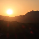 El sol se pone tras el Migjorn