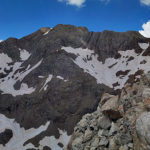 Panorámica de la cresta Espadas - Posets desde el Diente de Llardana
