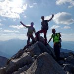 De izquierda a derecha: Óscar, yo y Javi en la cumbre del Pico de Néouvielle (3.091 m)