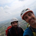 Manu y yo tras escalar la arista del Polígono