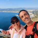 Cris y yo en el mirador del Cap de Sant Antoni