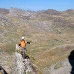 Javi en el último largo, el de la cresta