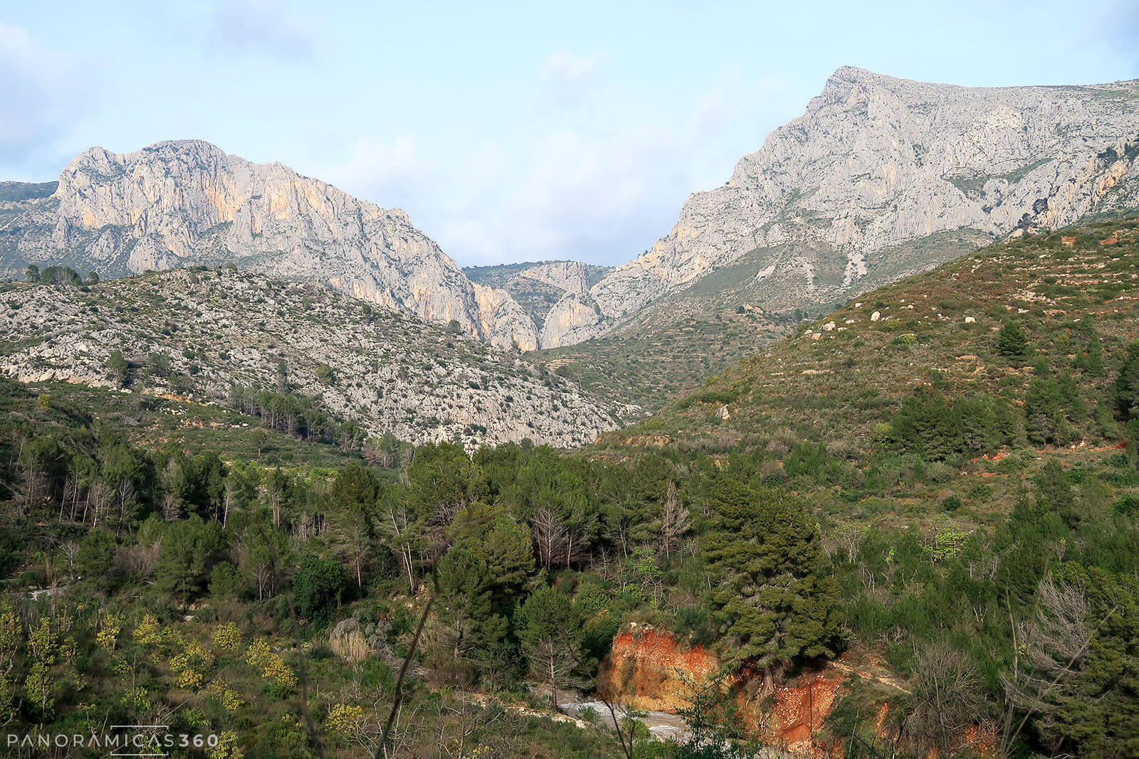Sierras de Ferrer y Bernia. Barranc del Curt y riuet de Sacos
