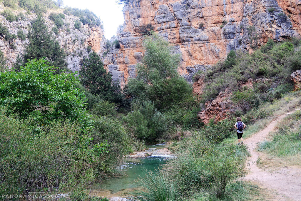 Zona más amplia con pozas para refrescarse