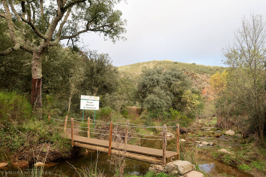 Entrada al Parque Nacional de Cabañeros
