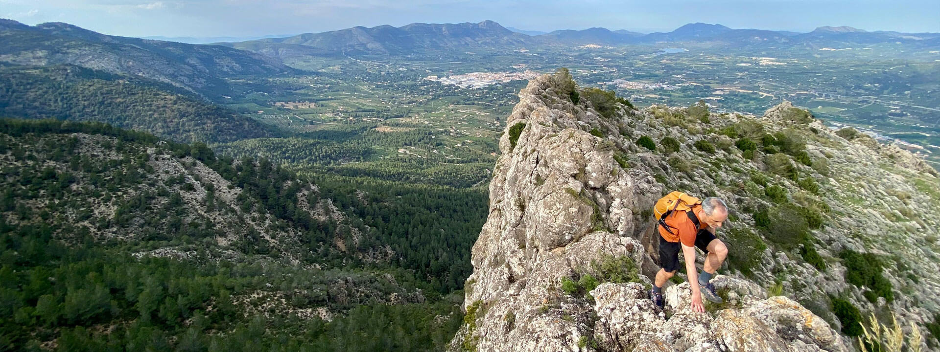 Trepada en la cresta del Alberri
