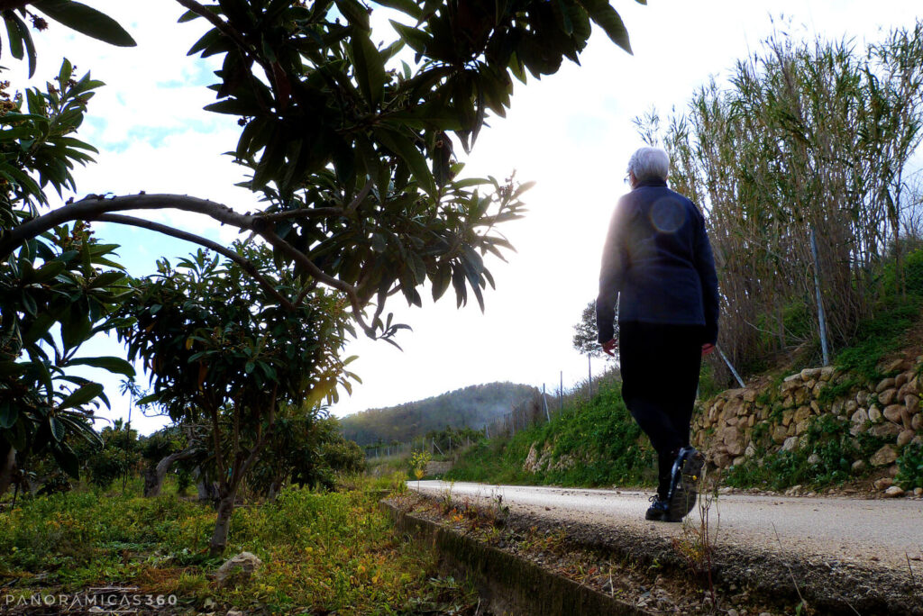 Camino del Mandem, junto a una acequia